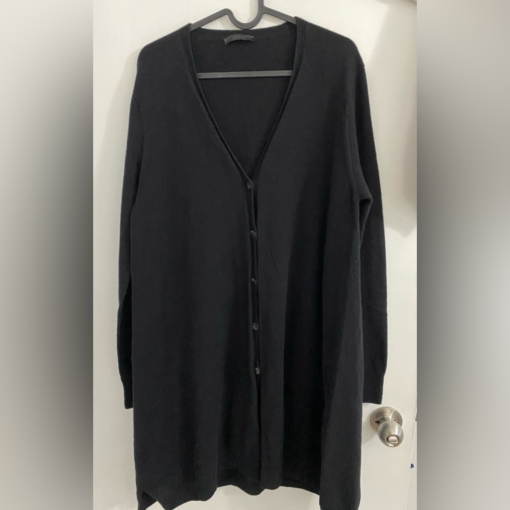Black long cardigan from The Row. Medium